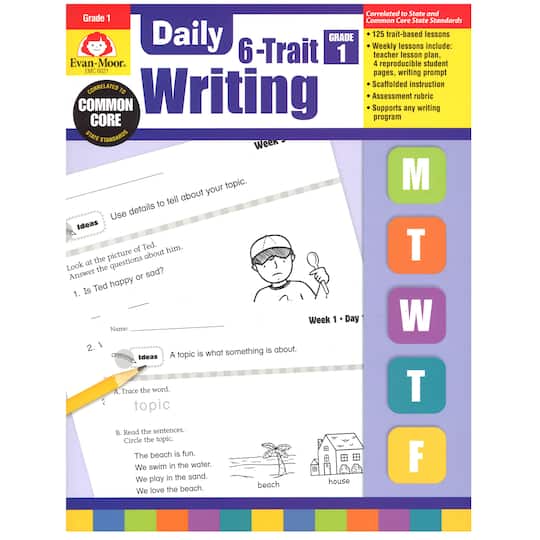 Evan-Moor® Daily 6-Trait Writing Book, Grade 1